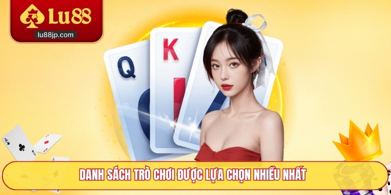 Danh mục trò chơi được người chơi ưa chuộng nhất